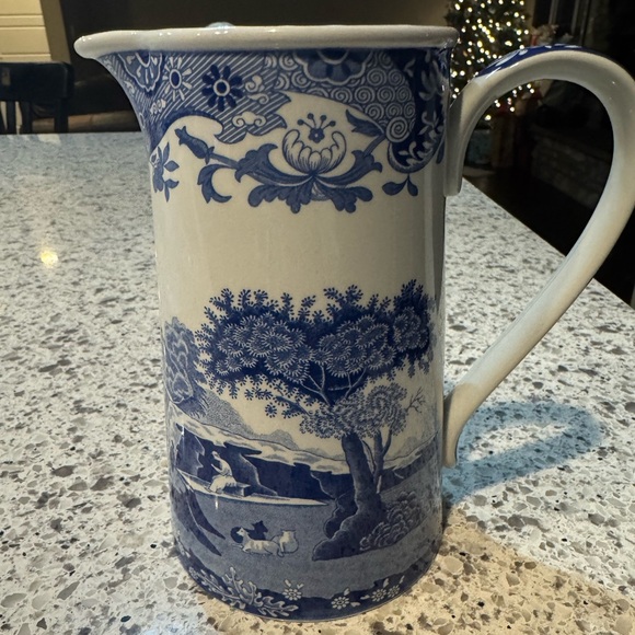 Spode Other - Blue and White Spode Ceramic Pitcher